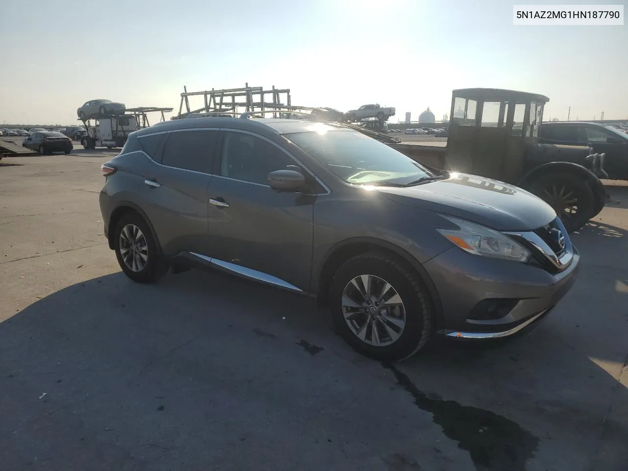 2017 Nissan Murano S VIN: 5N1AZ2MG1HN187790 Lot: 72590034