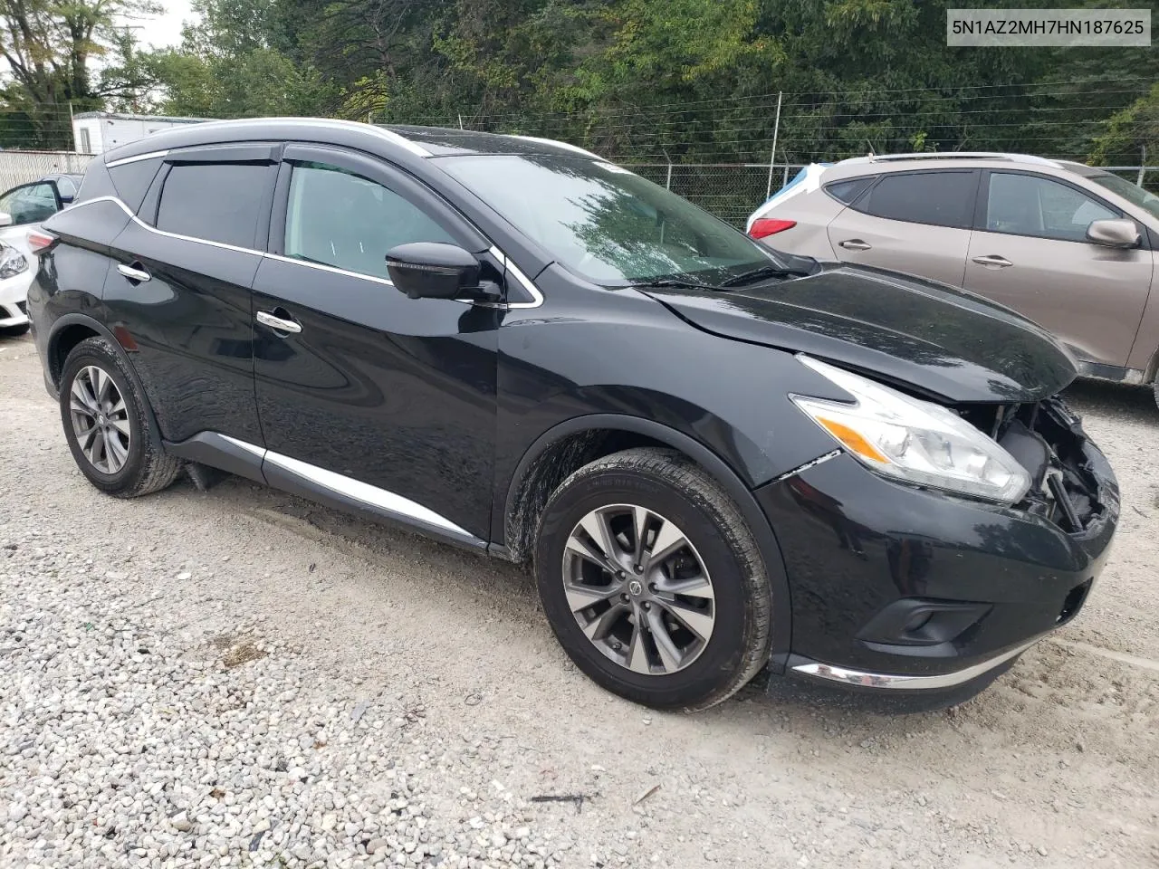 2017 Nissan Murano S VIN: 5N1AZ2MH7HN187625 Lot: 72628044