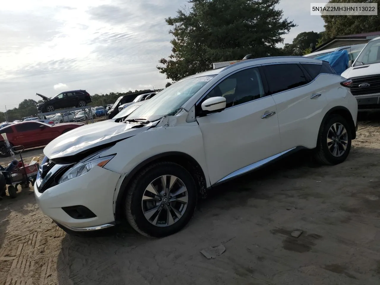 5N1AZ2MH3HN113022 2017 Nissan Murano S