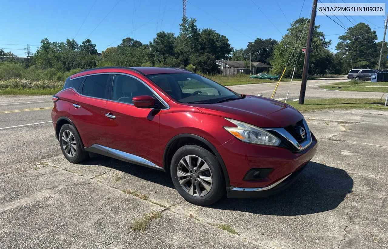 5N1AZ2MG4HN109326 2017 Nissan Murano S