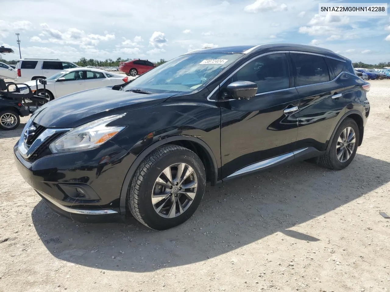 2017 Nissan Murano S VIN: 5N1AZ2MG0HN142288 Lot: 73872404