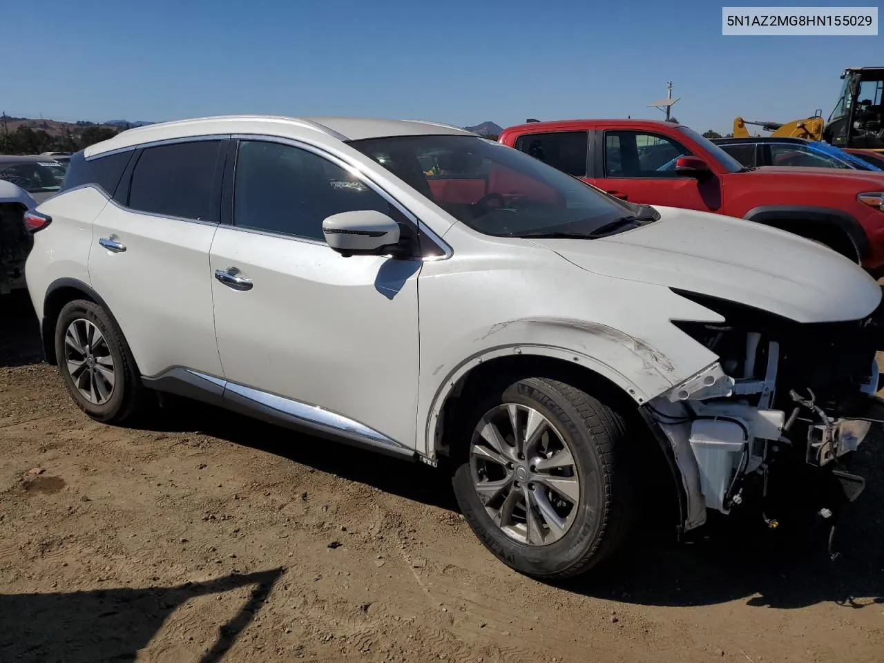 2017 Nissan Murano S VIN: 5N1AZ2MG8HN155029 Lot: 74035894