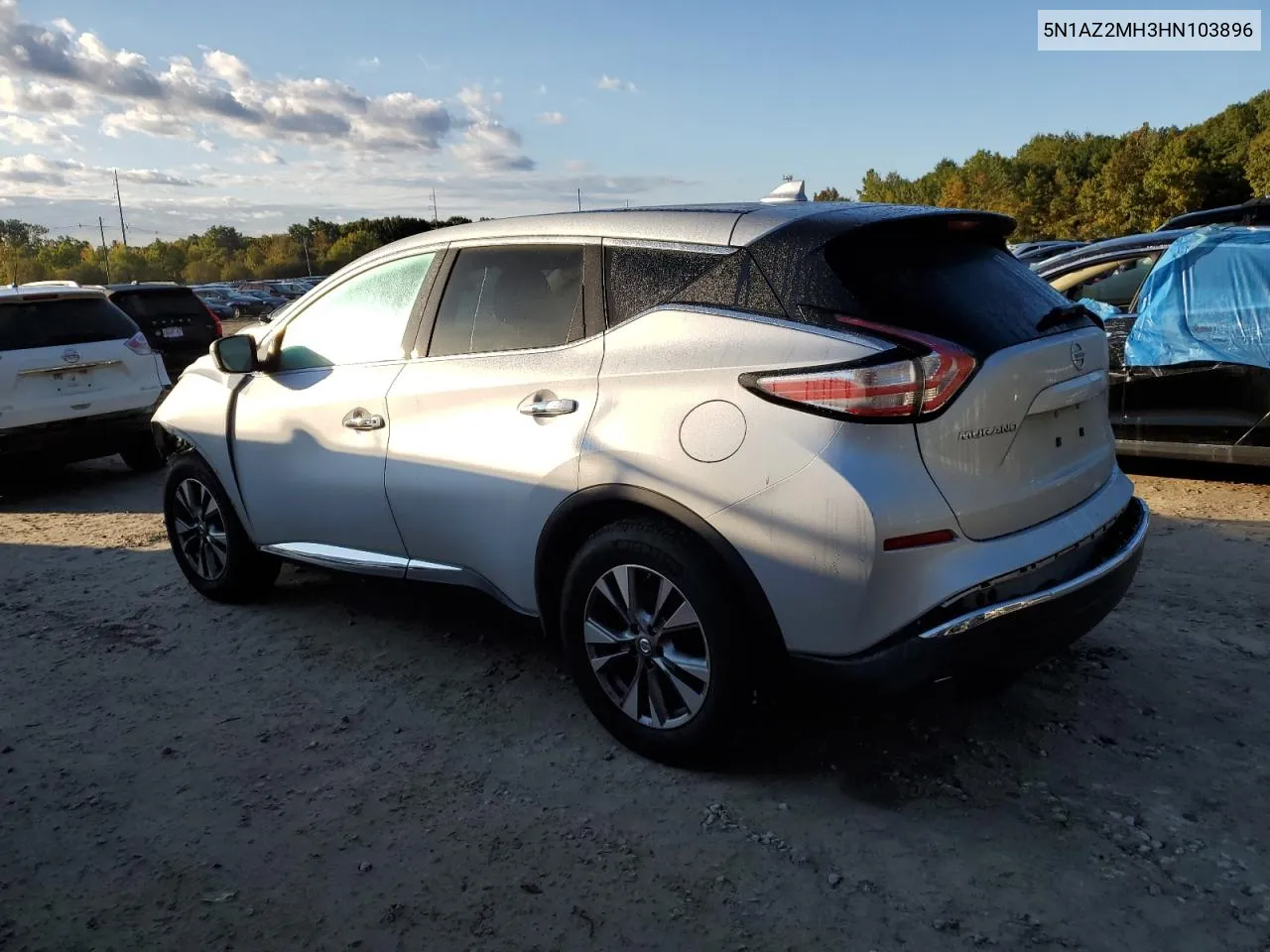 2017 Nissan Murano S VIN: 5N1AZ2MH3HN103896 Lot: 74040264