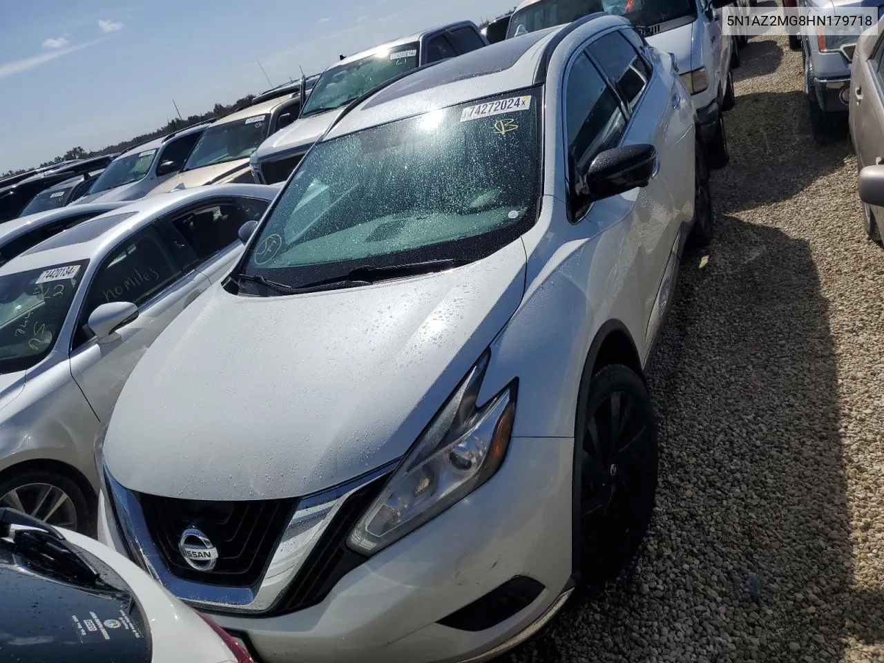 2017 Nissan Murano S VIN: 5N1AZ2MG8HN179718 Lot: 74272024