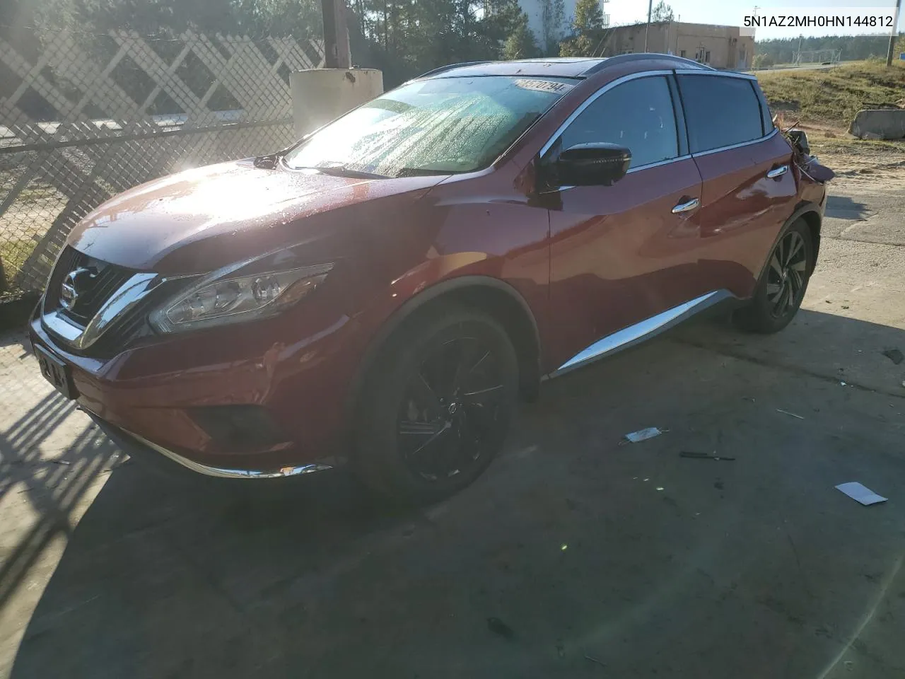 2017 Nissan Murano S VIN: 5N1AZ2MH0HN144812 Lot: 74570794