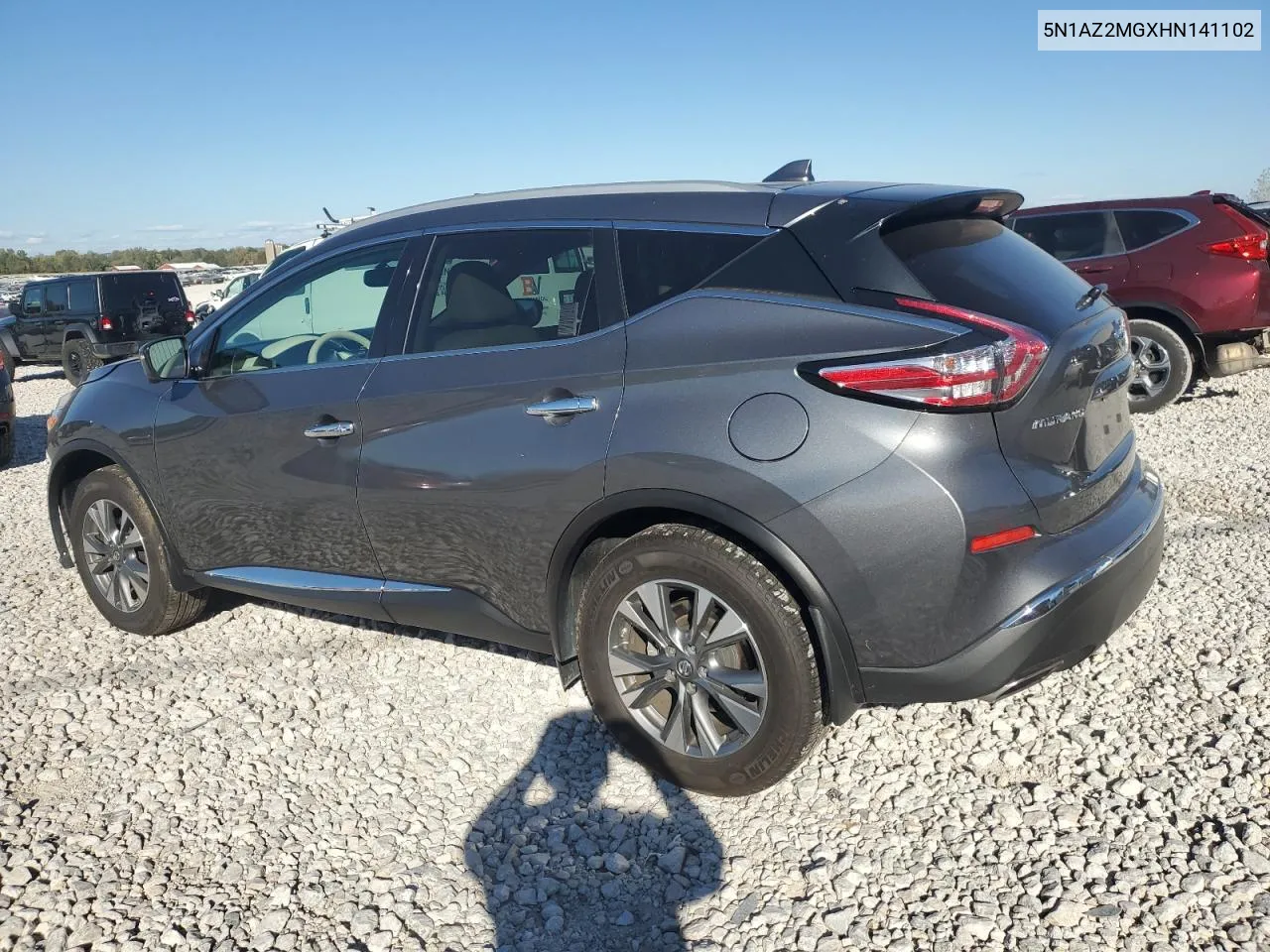 5N1AZ2MGXHN141102 2017 Nissan Murano S