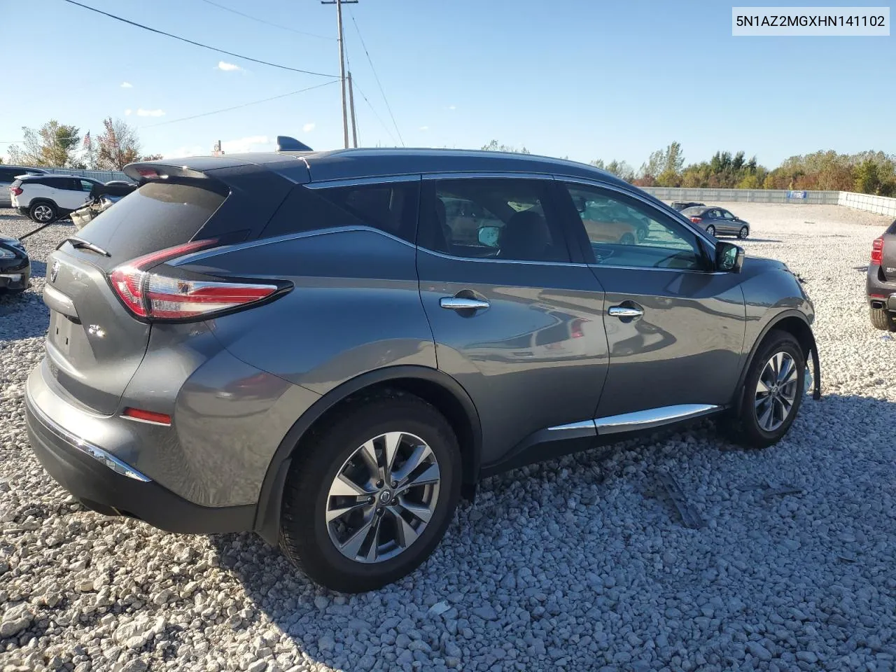 2017 Nissan Murano S VIN: 5N1AZ2MGXHN141102 Lot: 74804014