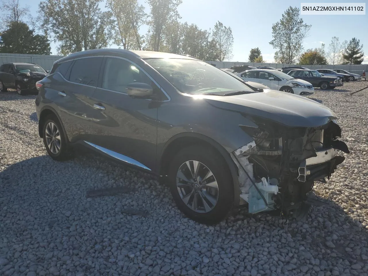 5N1AZ2MGXHN141102 2017 Nissan Murano S