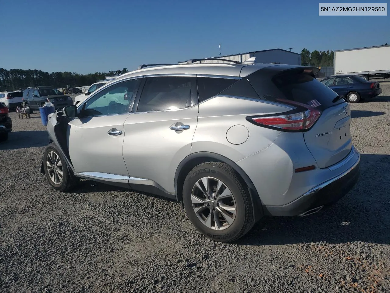 5N1AZ2MG2HN129560 2017 Nissan Murano S