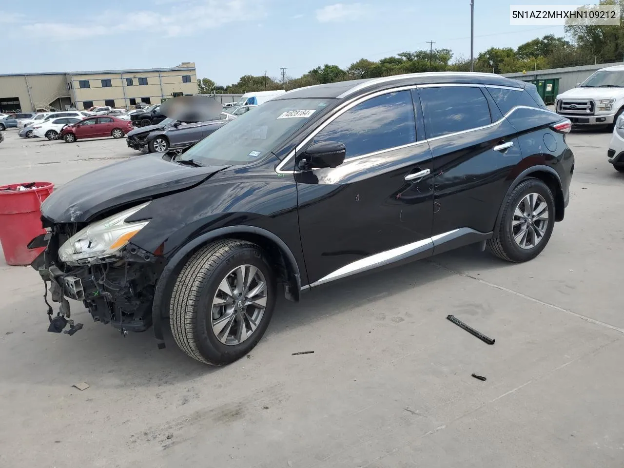 2017 Nissan Murano S VIN: 5N1AZ2MHXHN109212 Lot: 74828184