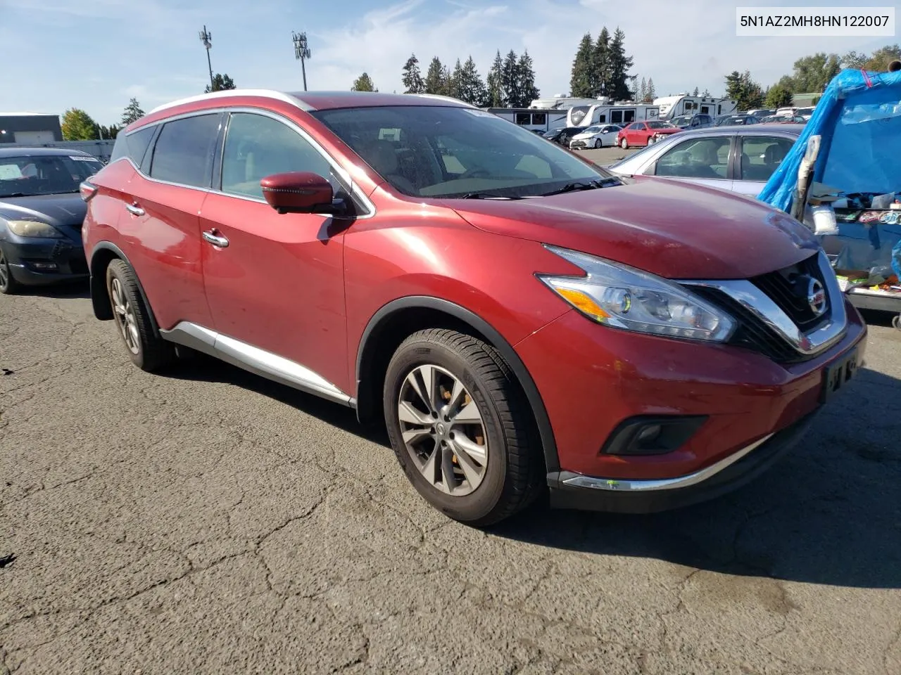 2017 Nissan Murano S VIN: 5N1AZ2MH8HN122007 Lot: 75415354