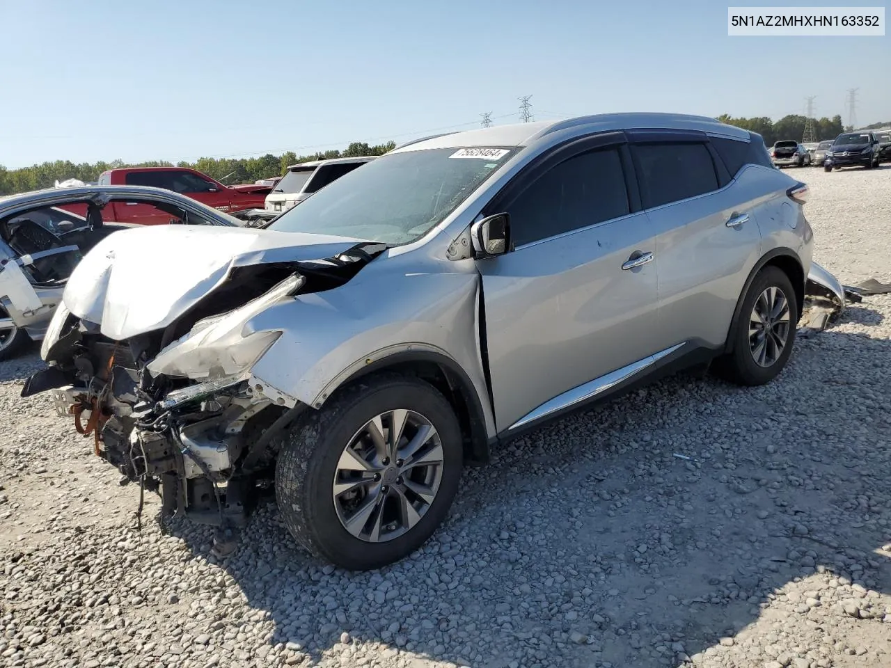 2017 Nissan Murano S VIN: 5N1AZ2MHXHN163352 Lot: 75628464