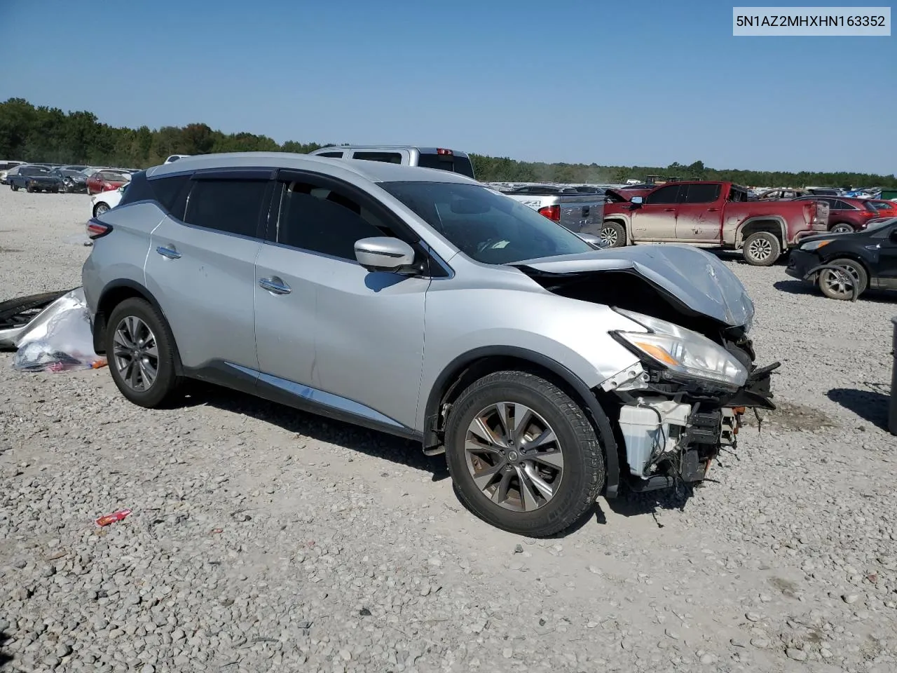 2017 Nissan Murano S VIN: 5N1AZ2MHXHN163352 Lot: 75628464