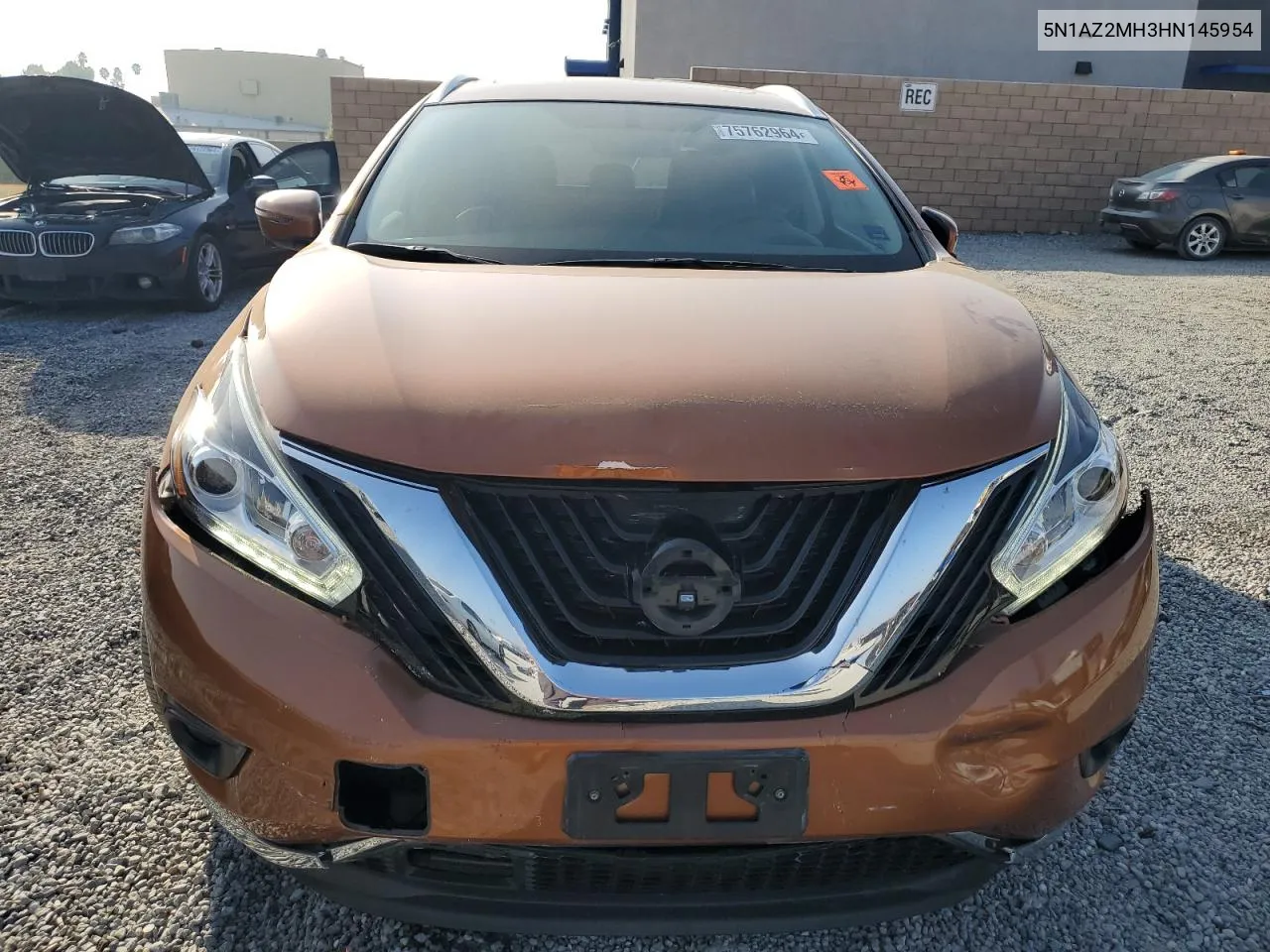 2017 Nissan Murano S VIN: 5N1AZ2MH3HN145954 Lot: 75762964