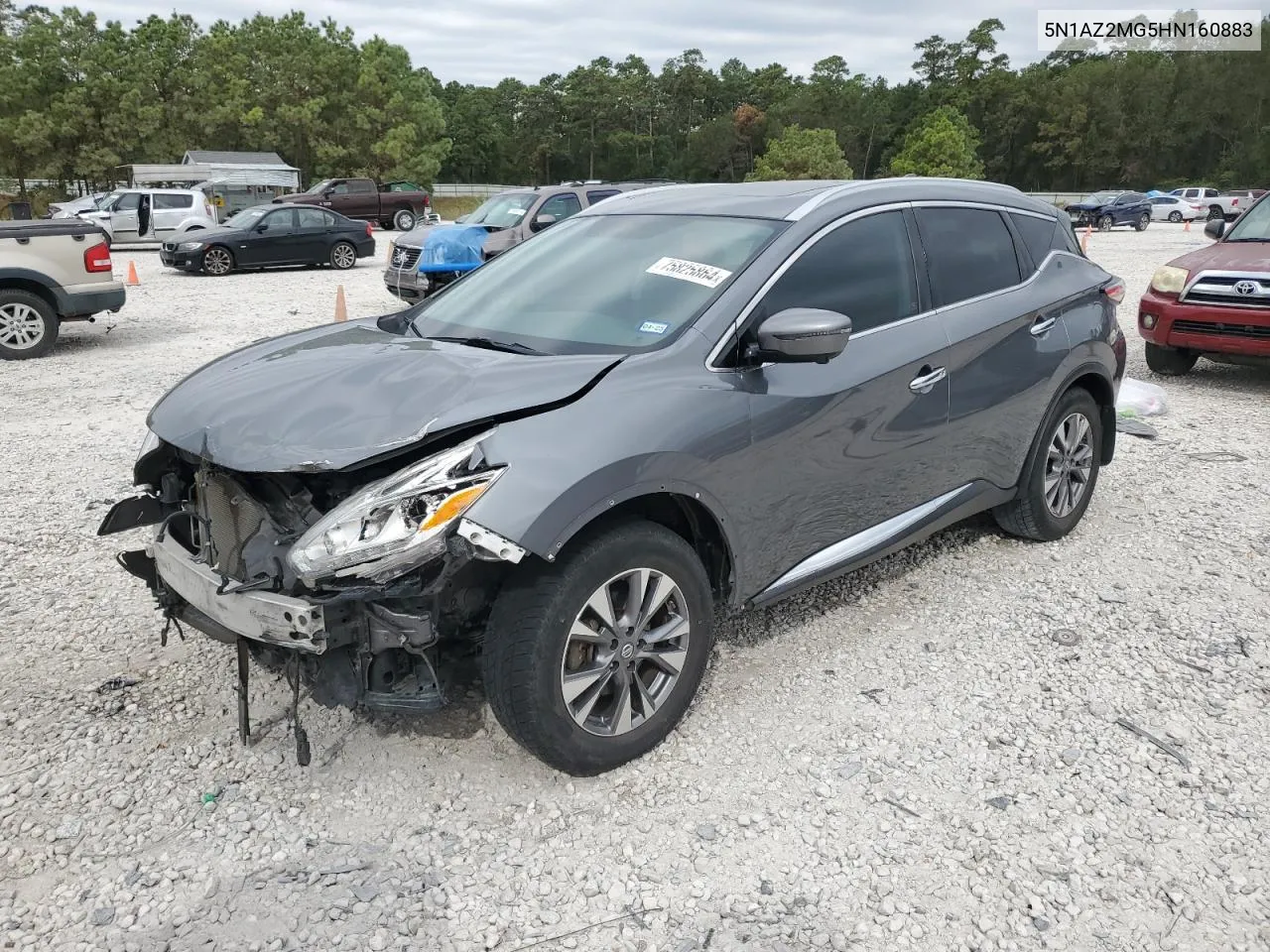 2017 Nissan Murano S VIN: 5N1AZ2MG5HN160883 Lot: 75825864