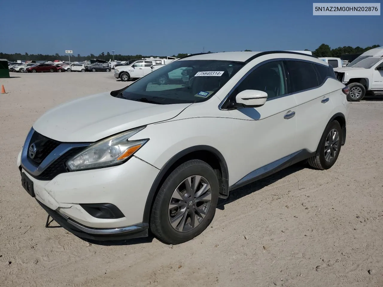 2017 Nissan Murano S VIN: 5N1AZ2MG0HN202876 Lot: 75840314