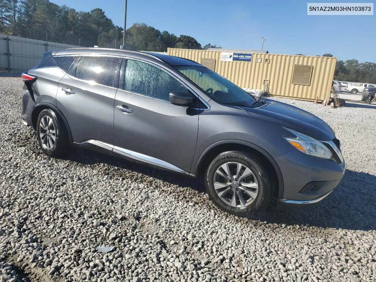 2017 Nissan Murano S VIN: 5N1AZ2MG3HN103873 Lot: 76733574