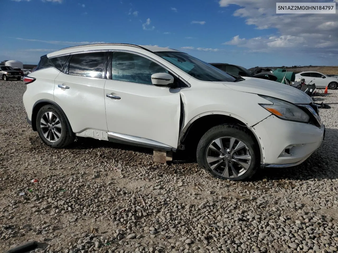 2017 Nissan Murano S VIN: 5N1AZ2MG0HN184797 Lot: 78049774