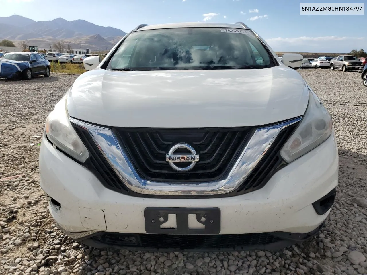 2017 Nissan Murano S VIN: 5N1AZ2MG0HN184797 Lot: 78049774