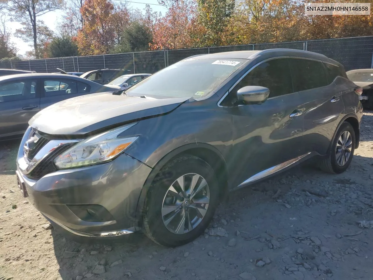 2017 Nissan Murano S VIN: 5N1AZ2MH0HN146558 Lot: 78541774