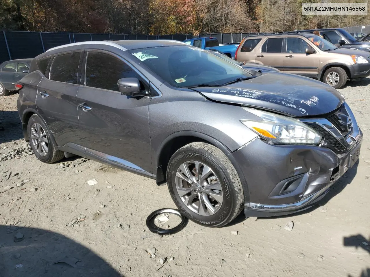 2017 Nissan Murano S VIN: 5N1AZ2MH0HN146558 Lot: 78541774