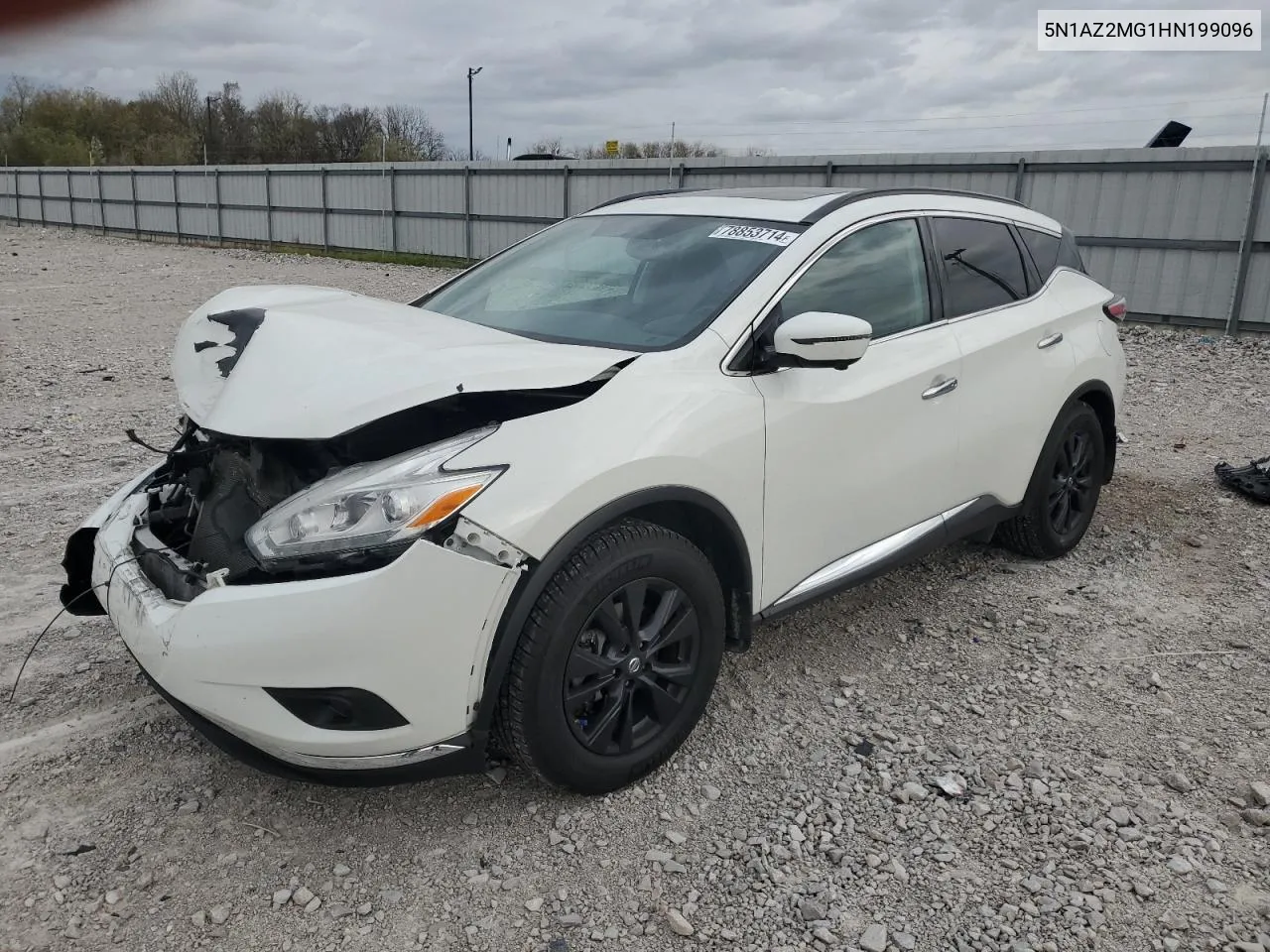 2017 Nissan Murano S VIN: 5N1AZ2MG1HN199096 Lot: 78853714