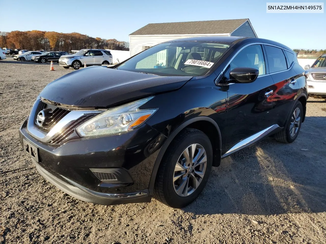 2017 Nissan Murano S VIN: 5N1AZ2MH4HN149575 Lot: 79016664