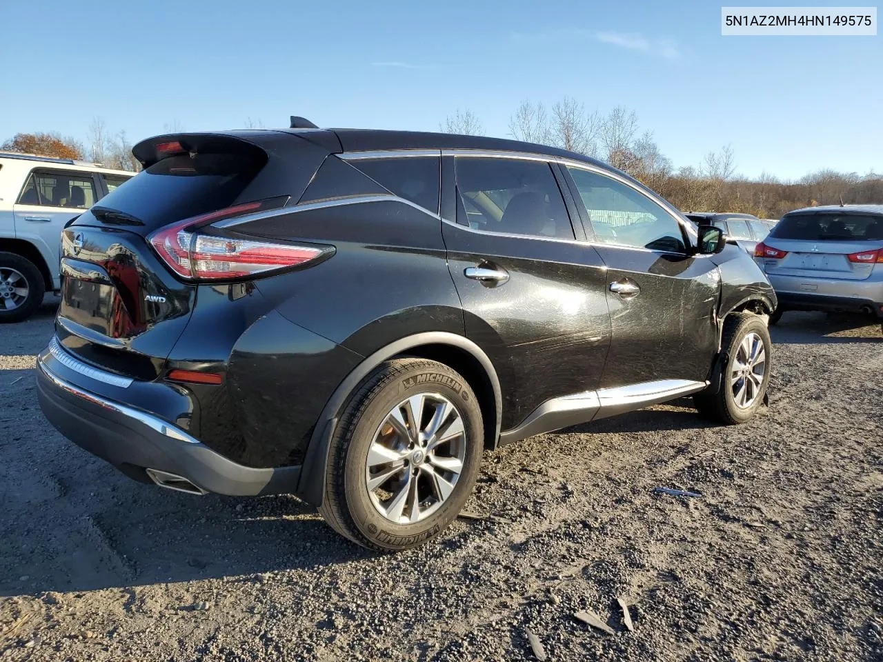 2017 Nissan Murano S VIN: 5N1AZ2MH4HN149575 Lot: 79016664