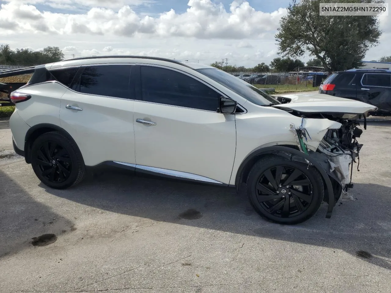 2017 Nissan Murano S VIN: 5N1AZ2MG5HN172290 Lot: 79598924