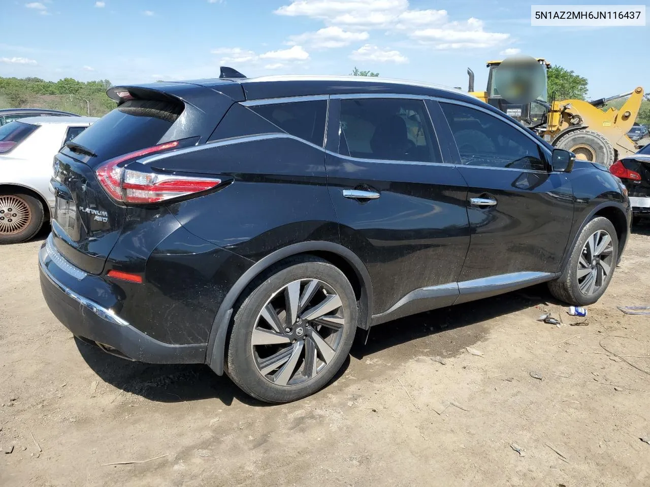 2018 Nissan Murano S VIN: 5N1AZ2MH6JN116437 Lot: 51468854