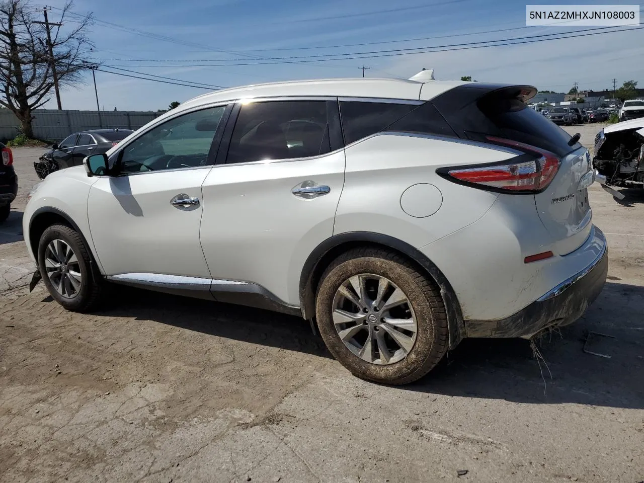 5N1AZ2MHXJN108003 2018 Nissan Murano S