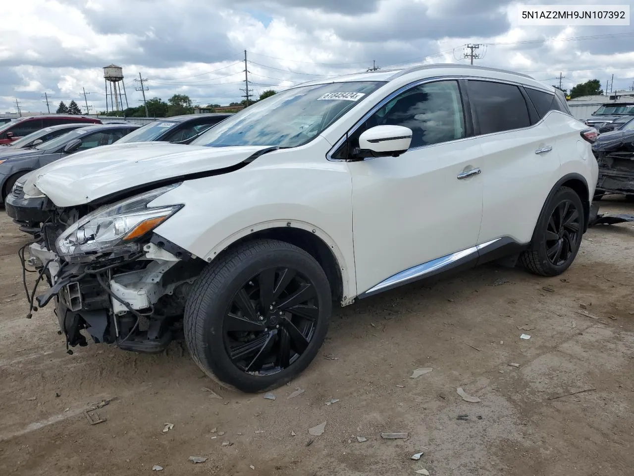 2018 Nissan Murano S VIN: 5N1AZ2MH9JN107392 Lot: 61845424