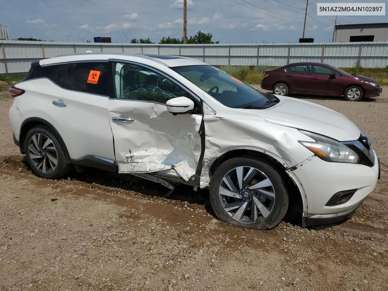 2018 Nissan Murano S VIN: 5N1AZ2MG4JN102897 Lot: 63964874