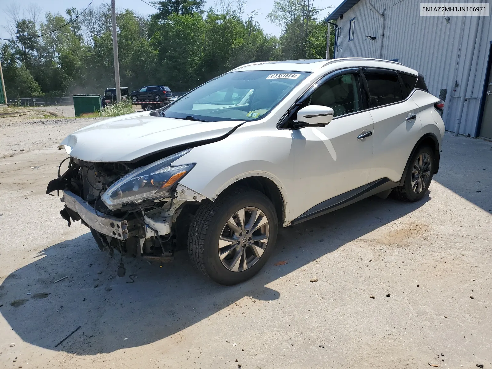 2018 Nissan Murano S VIN: 5N1AZ2MH1JN166971 Lot: 63981604