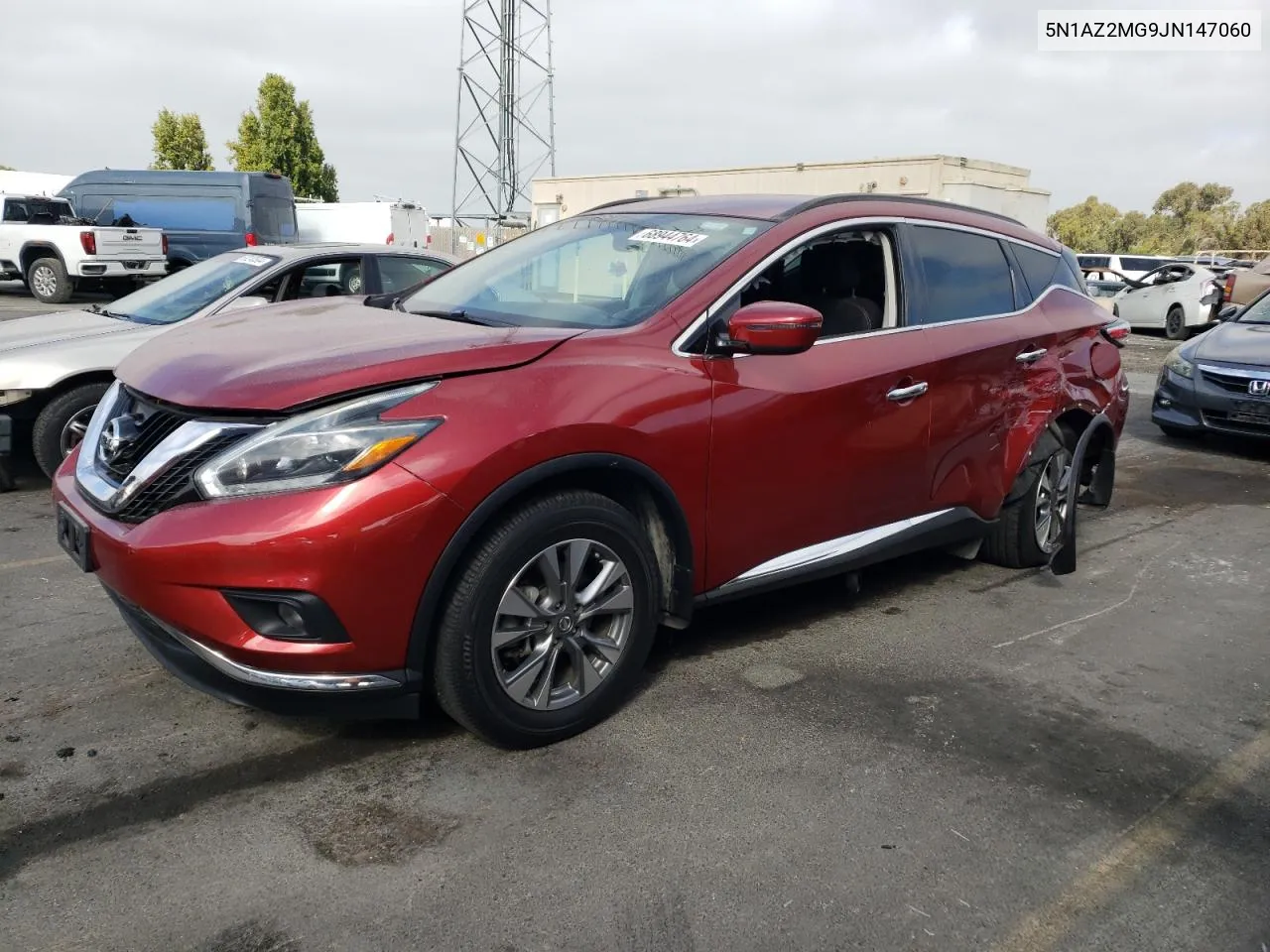 2018 Nissan Murano S VIN: 5N1AZ2MG9JN147060 Lot: 68944764