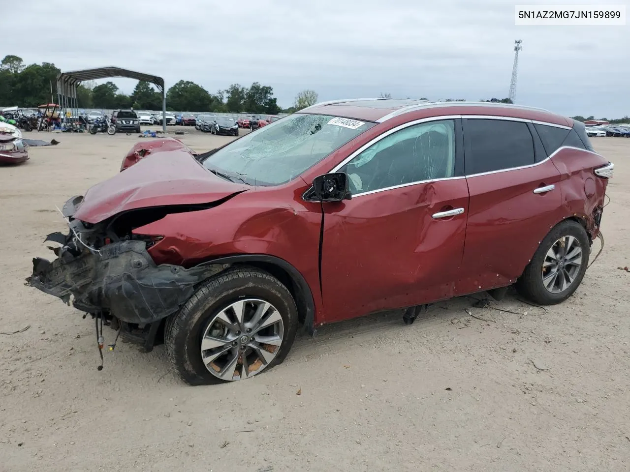 2018 Nissan Murano S VIN: 5N1AZ2MG7JN159899 Lot: 70148034