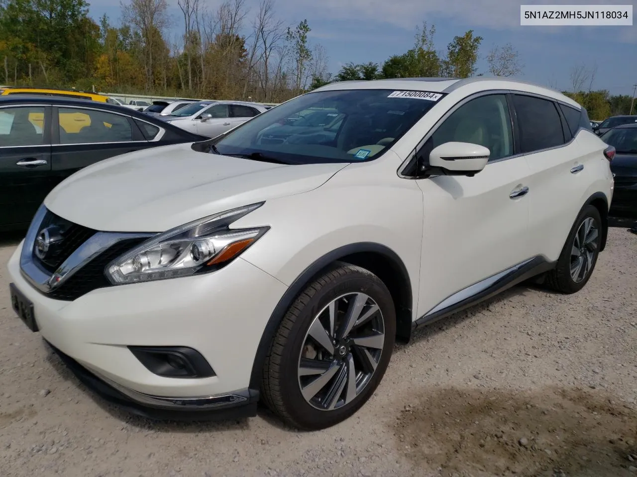 2018 Nissan Murano S VIN: 5N1AZ2MH5JN118034 Lot: 71500084