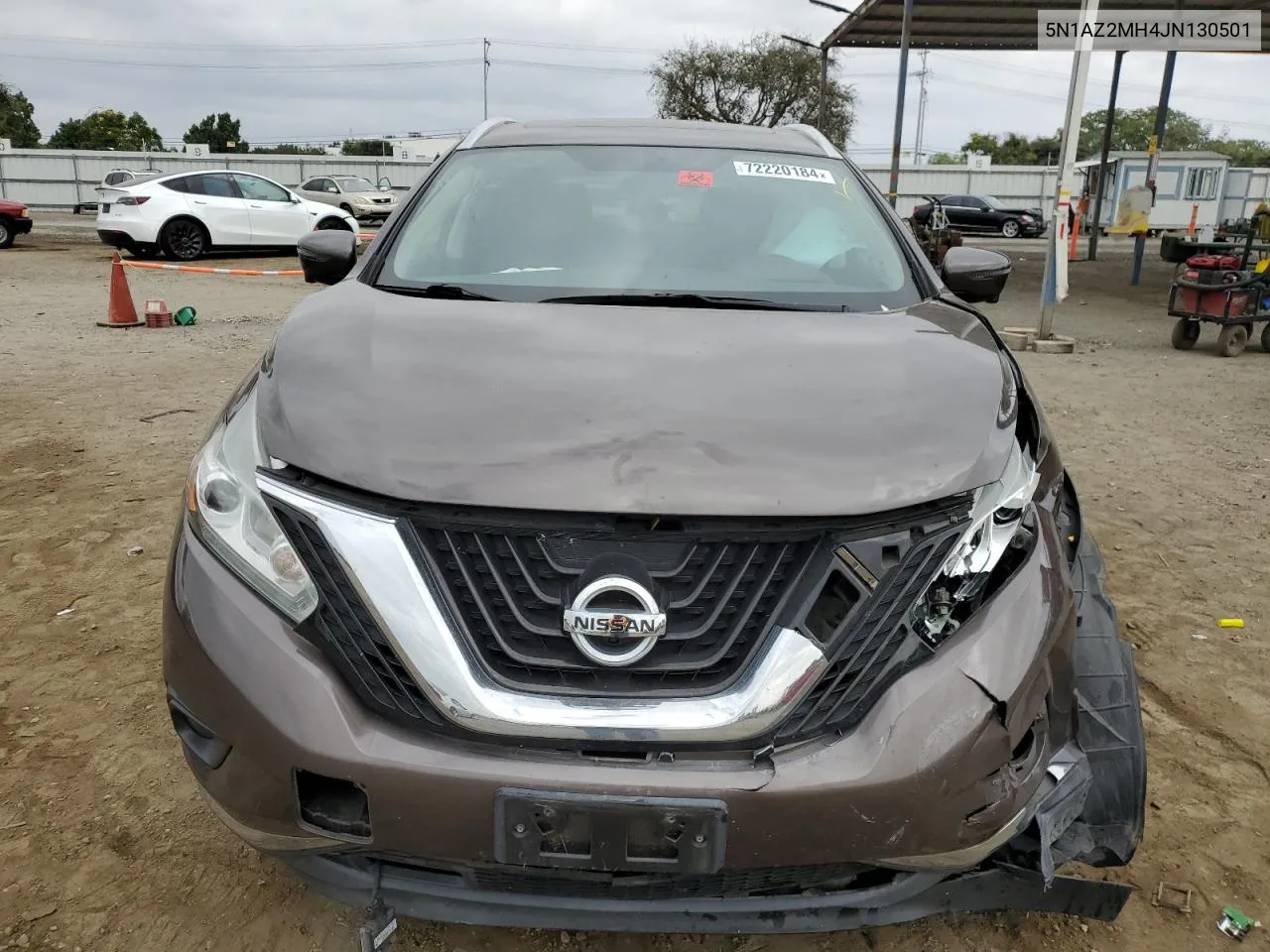 2018 Nissan Murano S VIN: 5N1AZ2MH4JN130501 Lot: 72220184