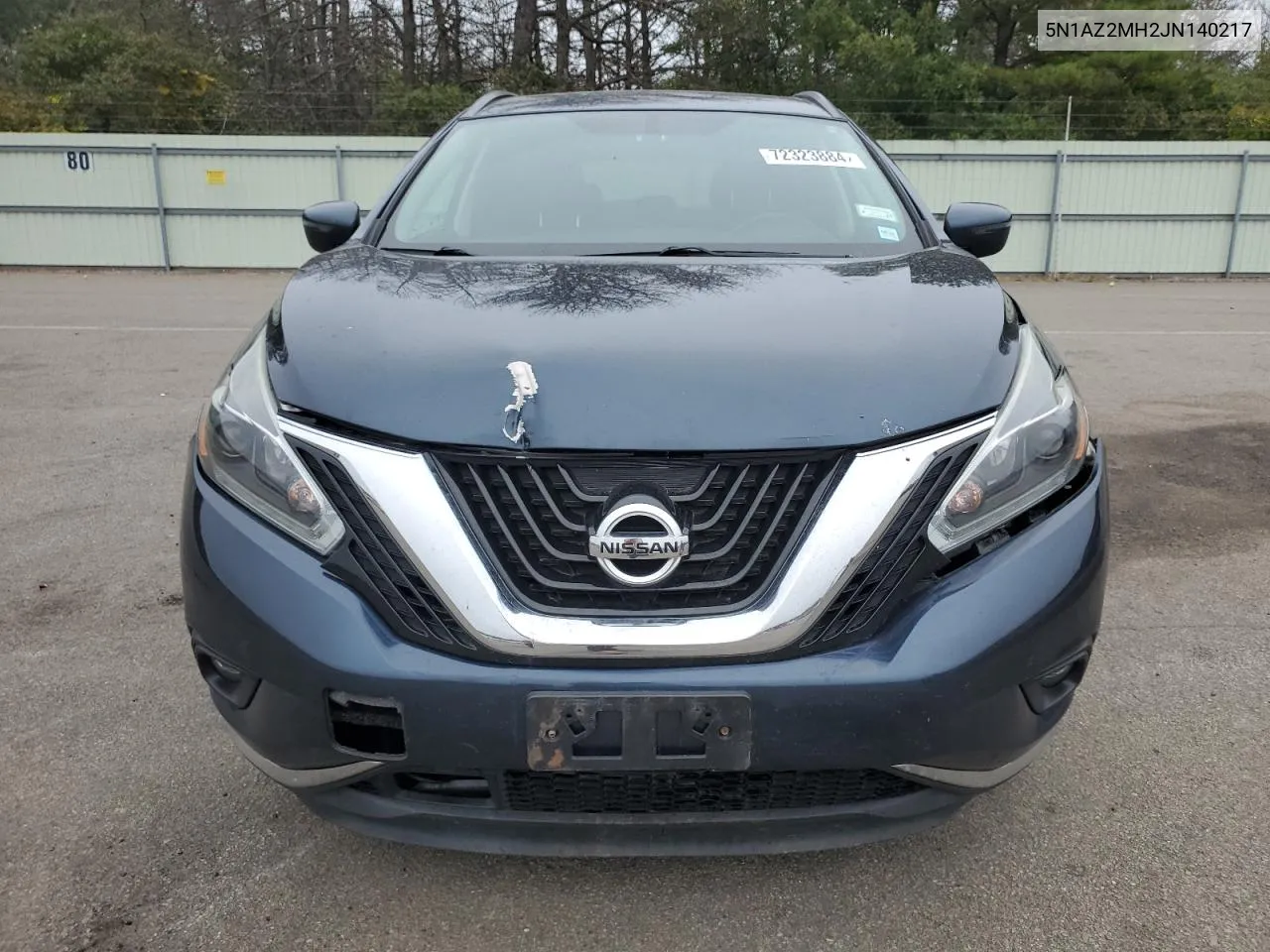 2018 Nissan Murano S VIN: 5N1AZ2MH2JN140217 Lot: 72323884