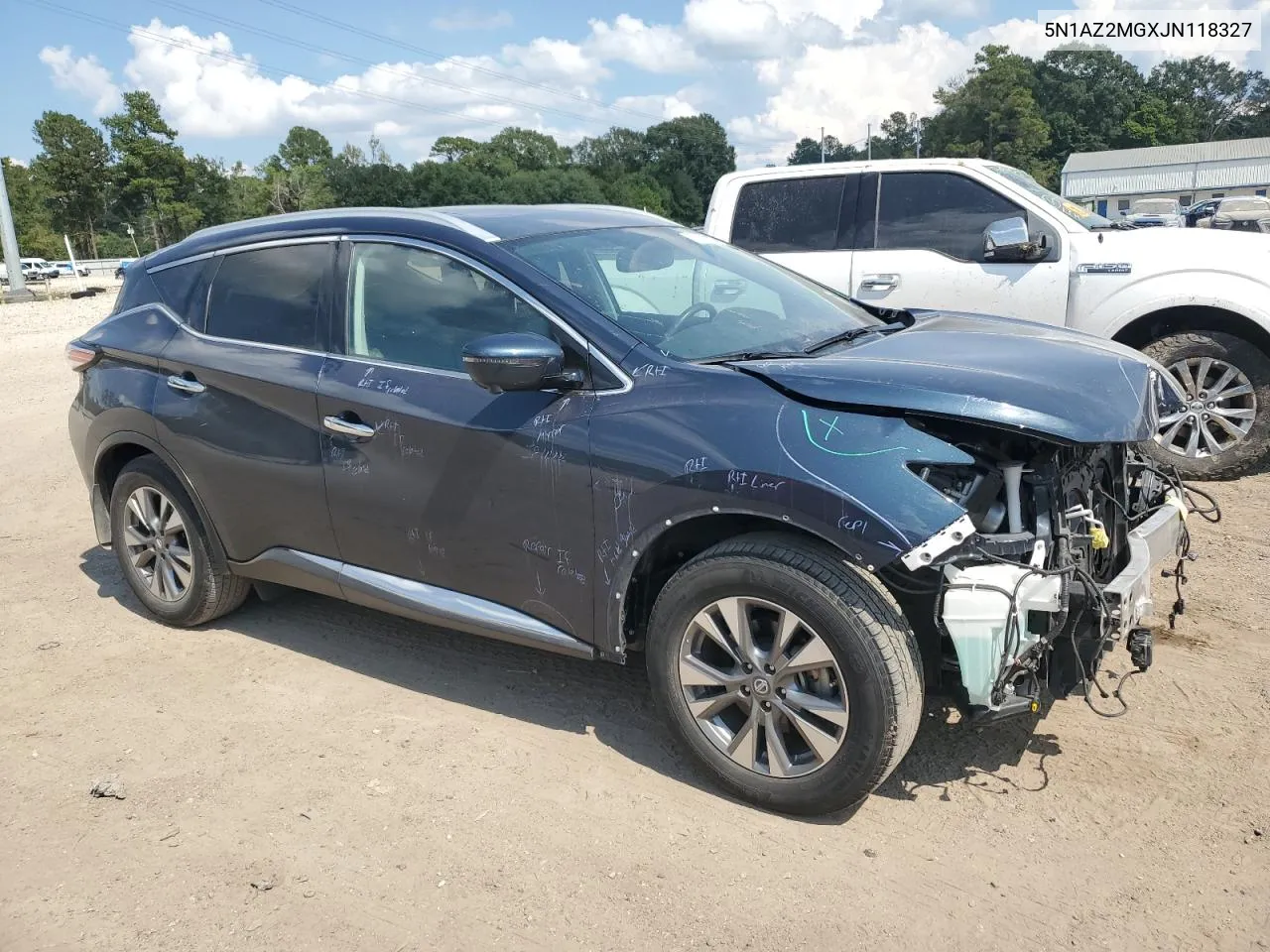 2018 Nissan Murano S VIN: 5N1AZ2MGXJN118327 Lot: 72382524