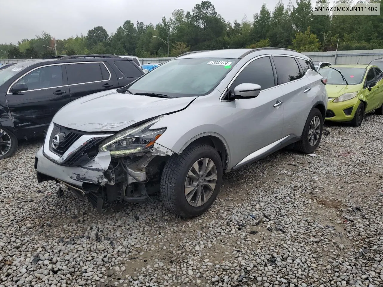 2018 Nissan Murano S VIN: 5N1AZ2MGXJN111409 Lot: 73222174