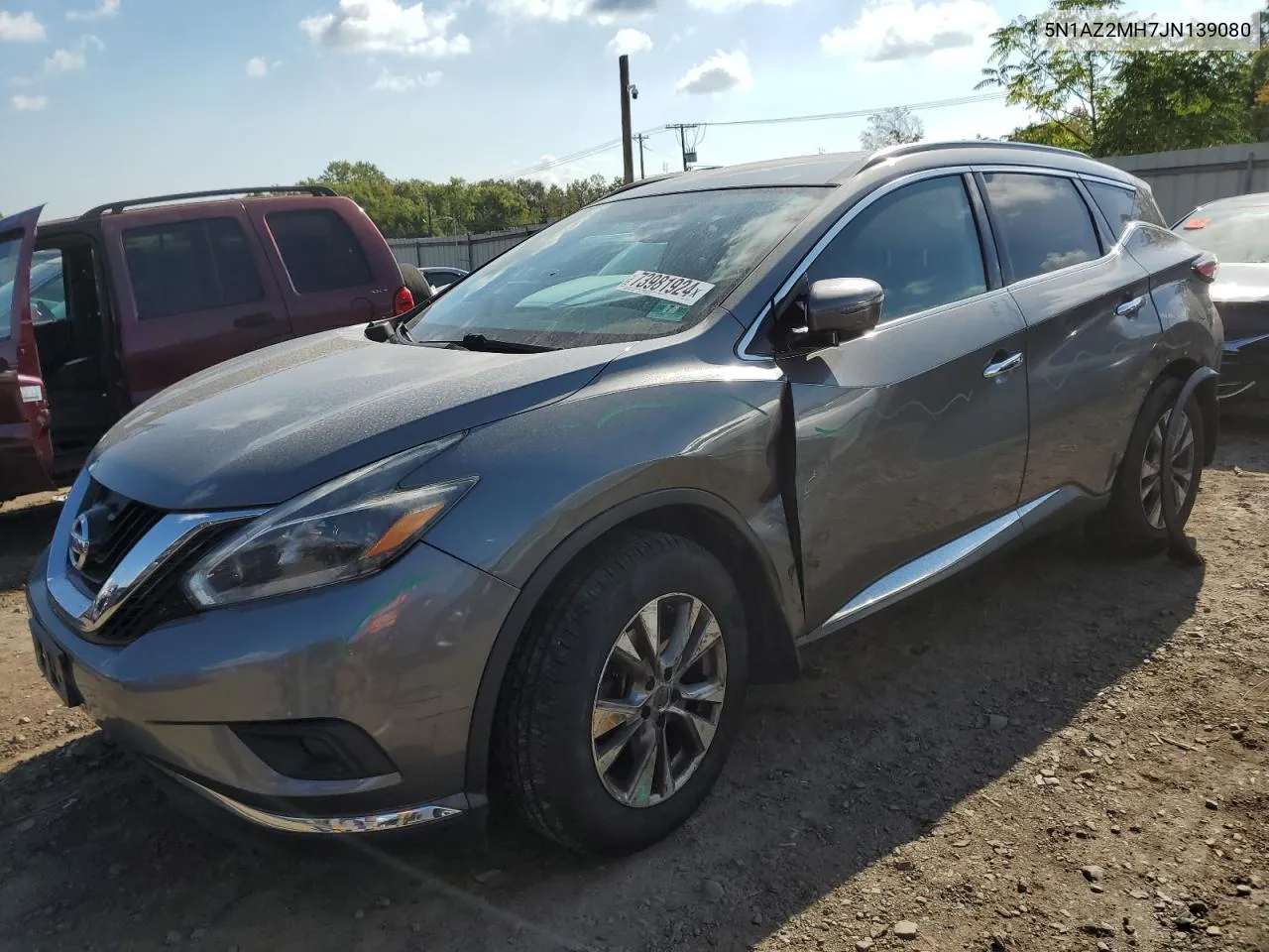 2018 Nissan Murano S VIN: 5N1AZ2MH7JN139080 Lot: 73981924