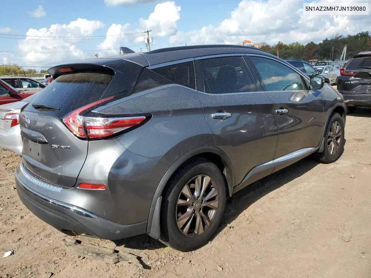 2018 Nissan Murano S VIN: 5N1AZ2MH7JN139080 Lot: 73981924