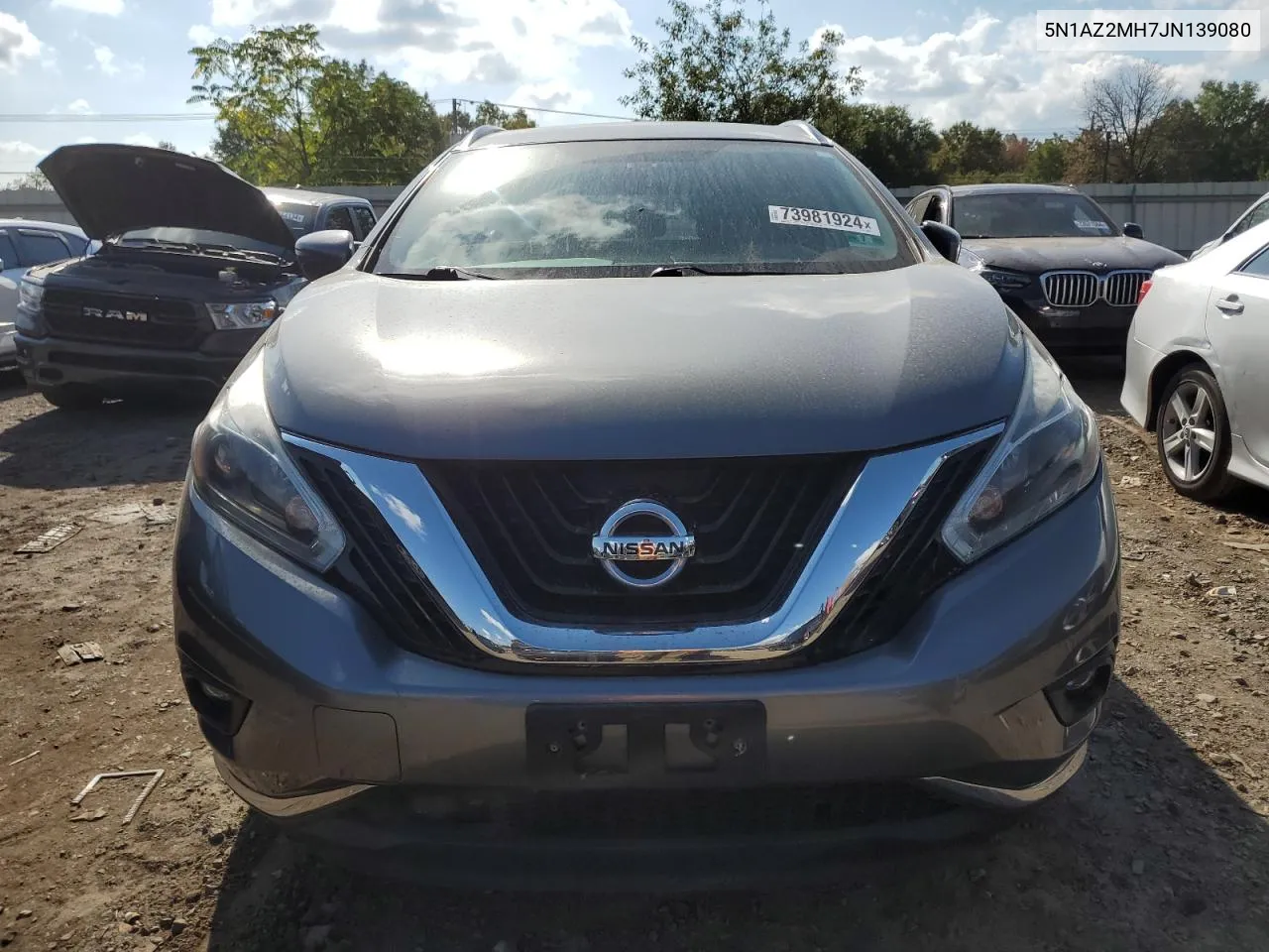 2018 Nissan Murano S VIN: 5N1AZ2MH7JN139080 Lot: 73981924