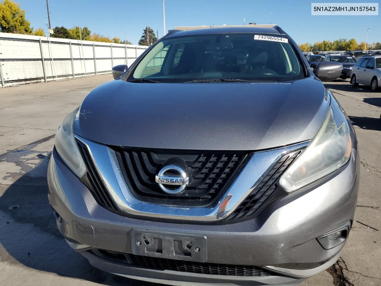 2018 Nissan Murano S VIN: 5N1AZ2MH1JN157543 Lot: 74296554