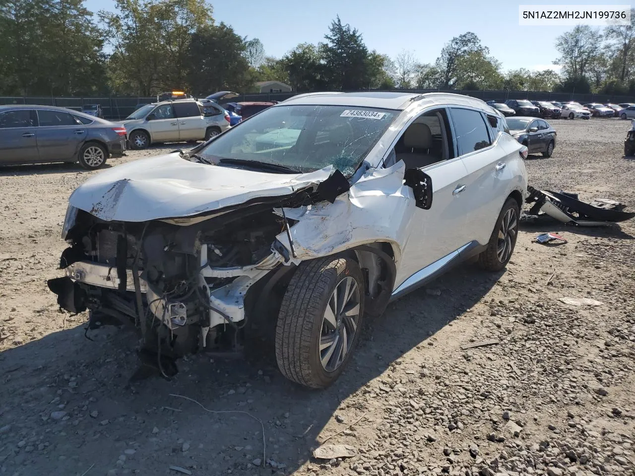 2018 Nissan Murano S VIN: 5N1AZ2MH2JN199736 Lot: 74383034