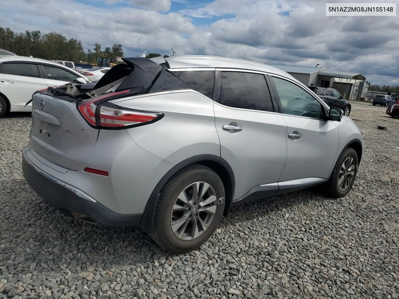 2018 Nissan Murano S VIN: 5N1AZ2MG8JN155148 Lot: 74761944