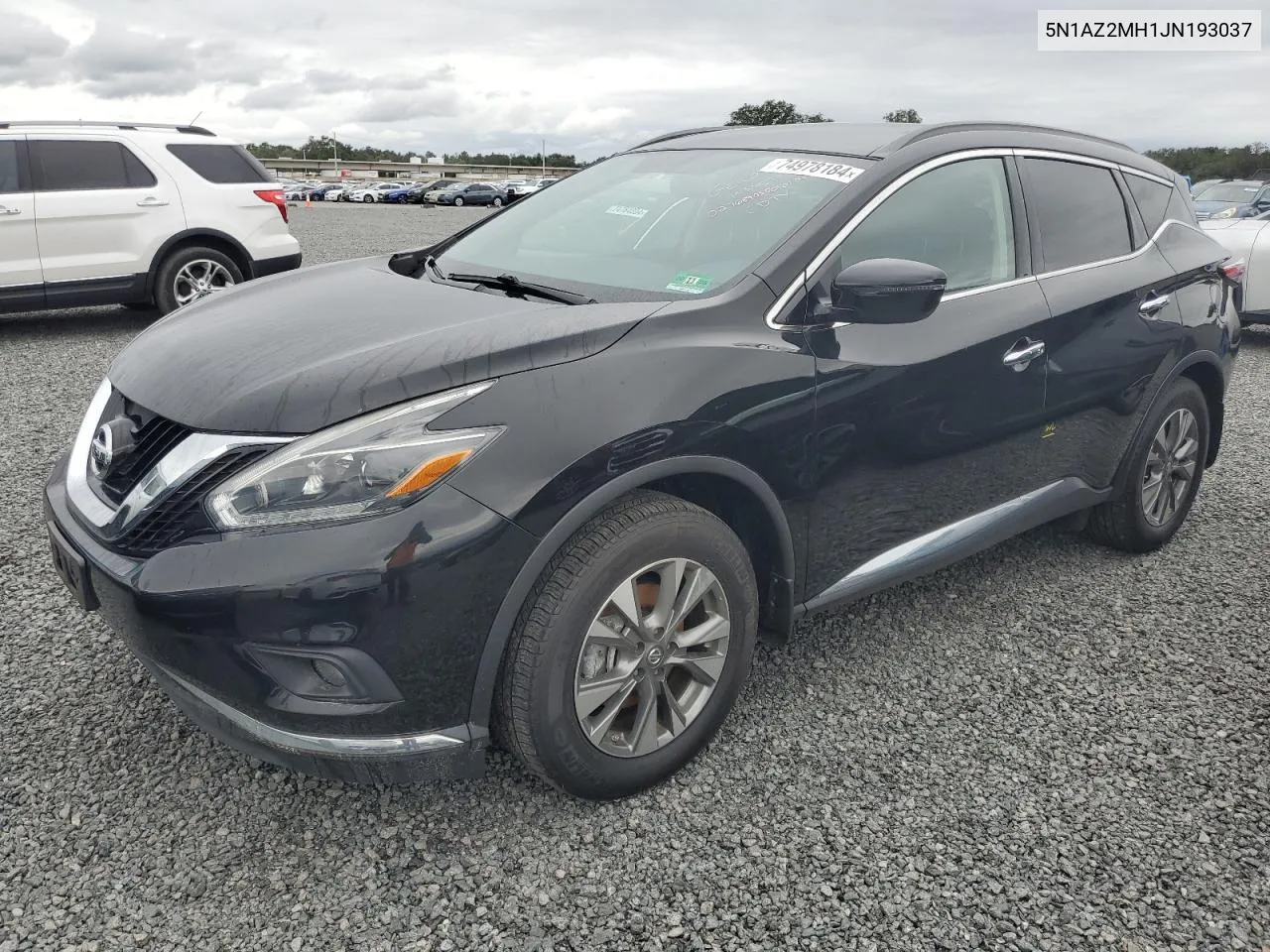 2018 Nissan Murano S VIN: 5N1AZ2MH1JN193037 Lot: 74978184