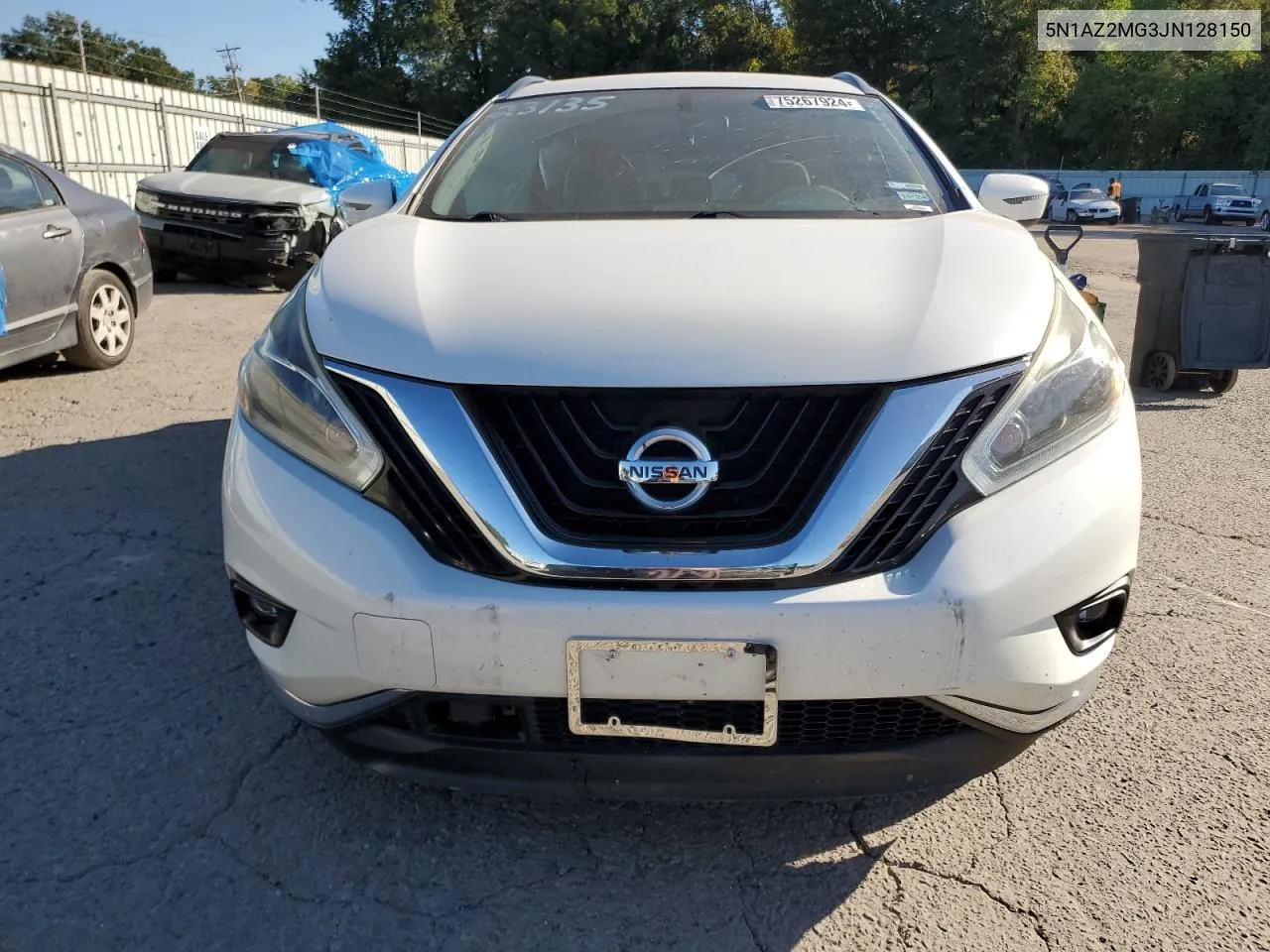 2018 Nissan Murano S VIN: 5N1AZ2MG3JN128150 Lot: 75267924