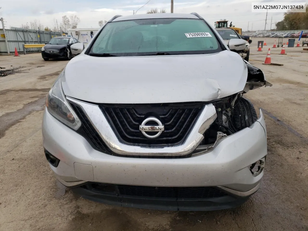 2018 Nissan Murano S VIN: 5N1AZ2MG7JN137434 Lot: 75398993